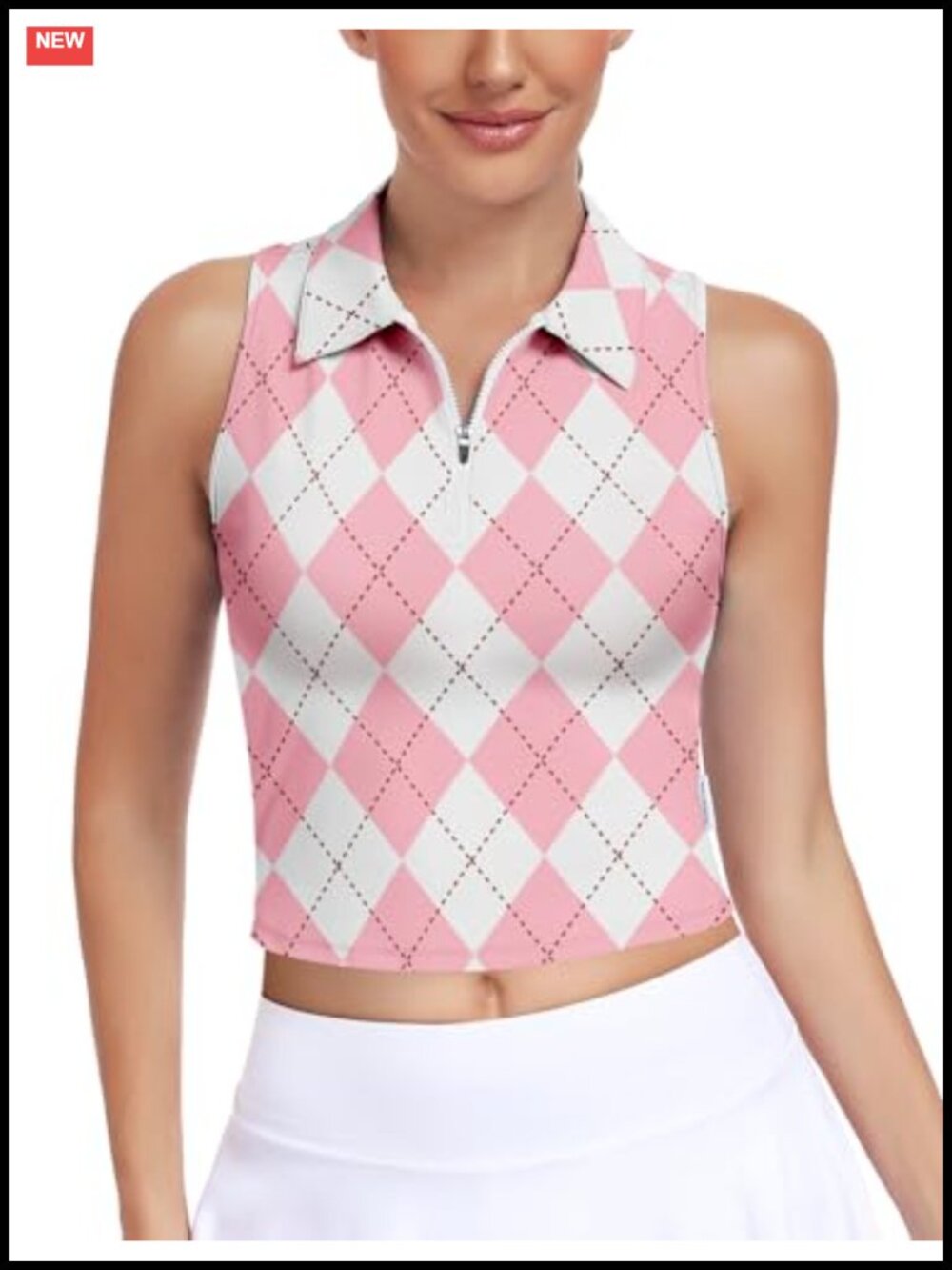 Sleeveless Golf Polo Tank Top Women Racerback Athletic Quick Dry Tennis Shirt
